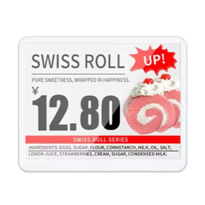 5.8'' E-Amalebula e-ink Electronic Shelf - Isekela i-NFC & 7-Color LED