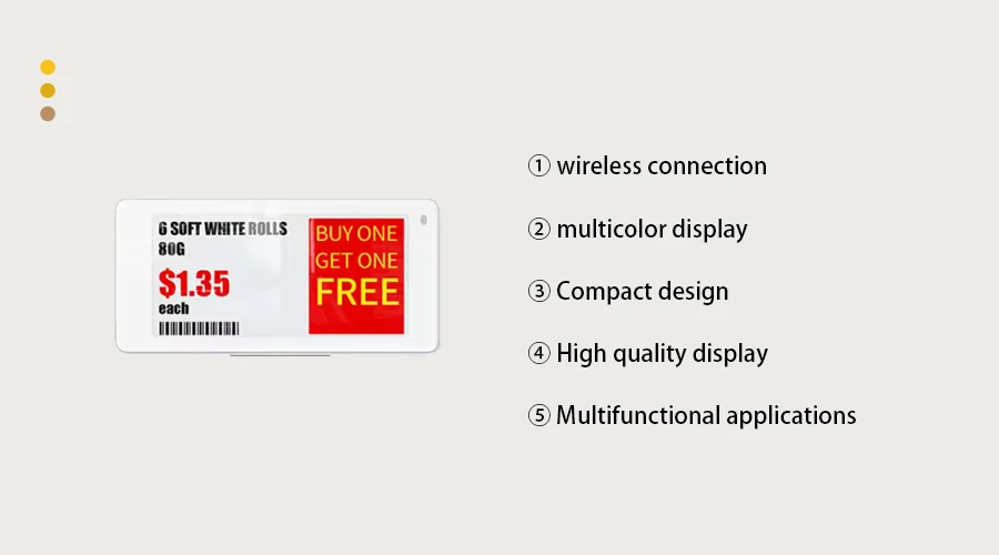 2.13 inch Four Color Electronic price Tag 2.13 inch Four Color Electronic price Tag