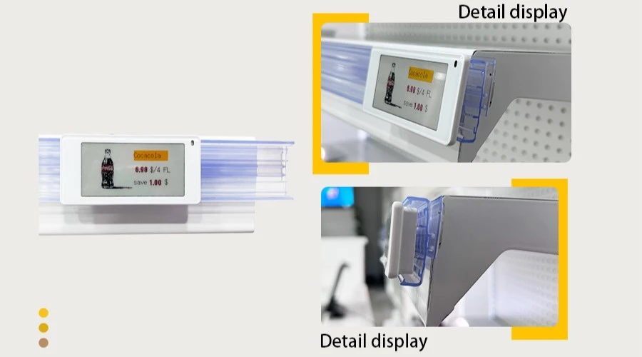 2.13inch electronic price tag extruison channel